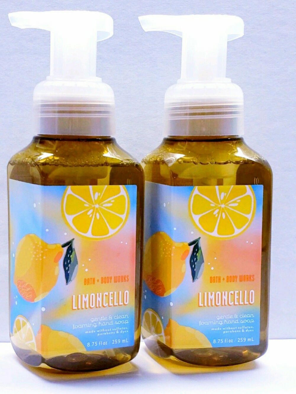 Bath & Body Works LIMONCELLO Gentle Foaming Hand Soap, 8.75 fl oz (2 pcs)
